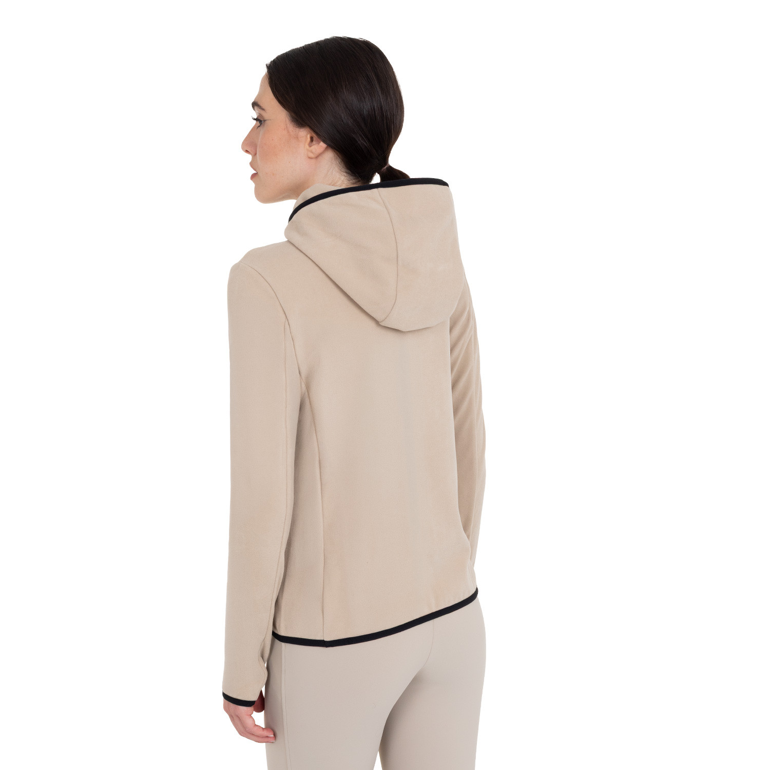 Equestro Fleece zip-up Sweatshirt Cobblestone - 2