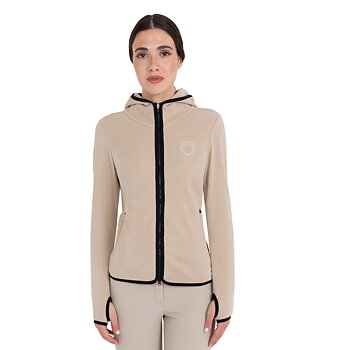 Equestro Fleece zip-up Sweatshirt Cobblestone