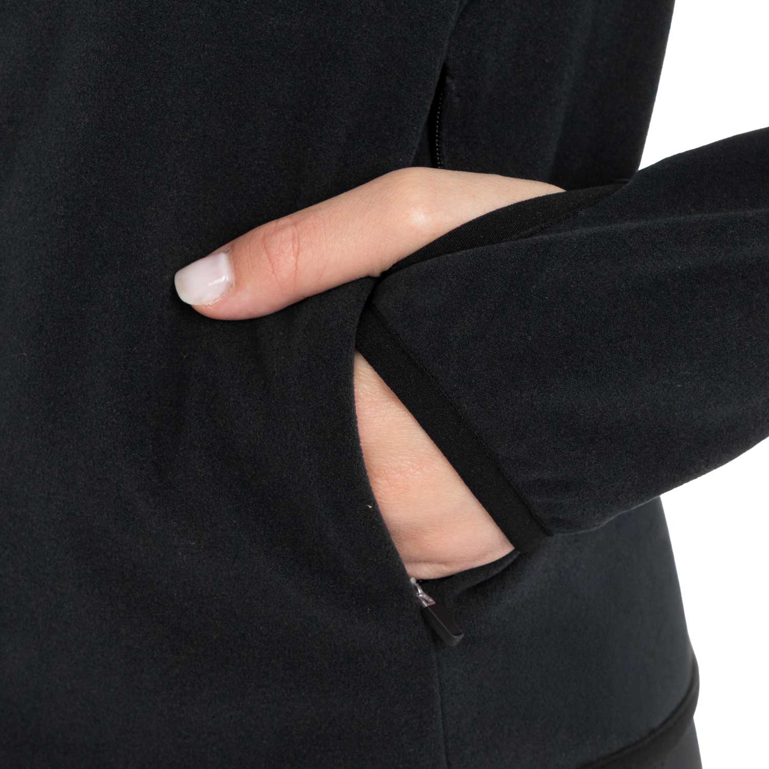 Equestro Fleece zip-up Sweatshirt Svart - 5