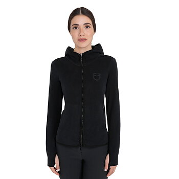 Equestro Fleece zip-up Sweatshirt Svart