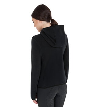 Equestro Fleece zip-up Sweatshirt Svart