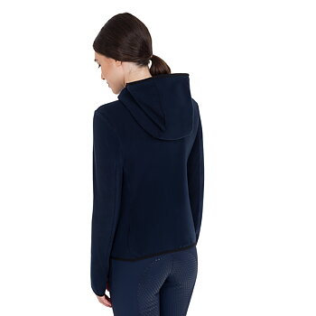 Equestro Fleece zip-up Sweatshirt Navy