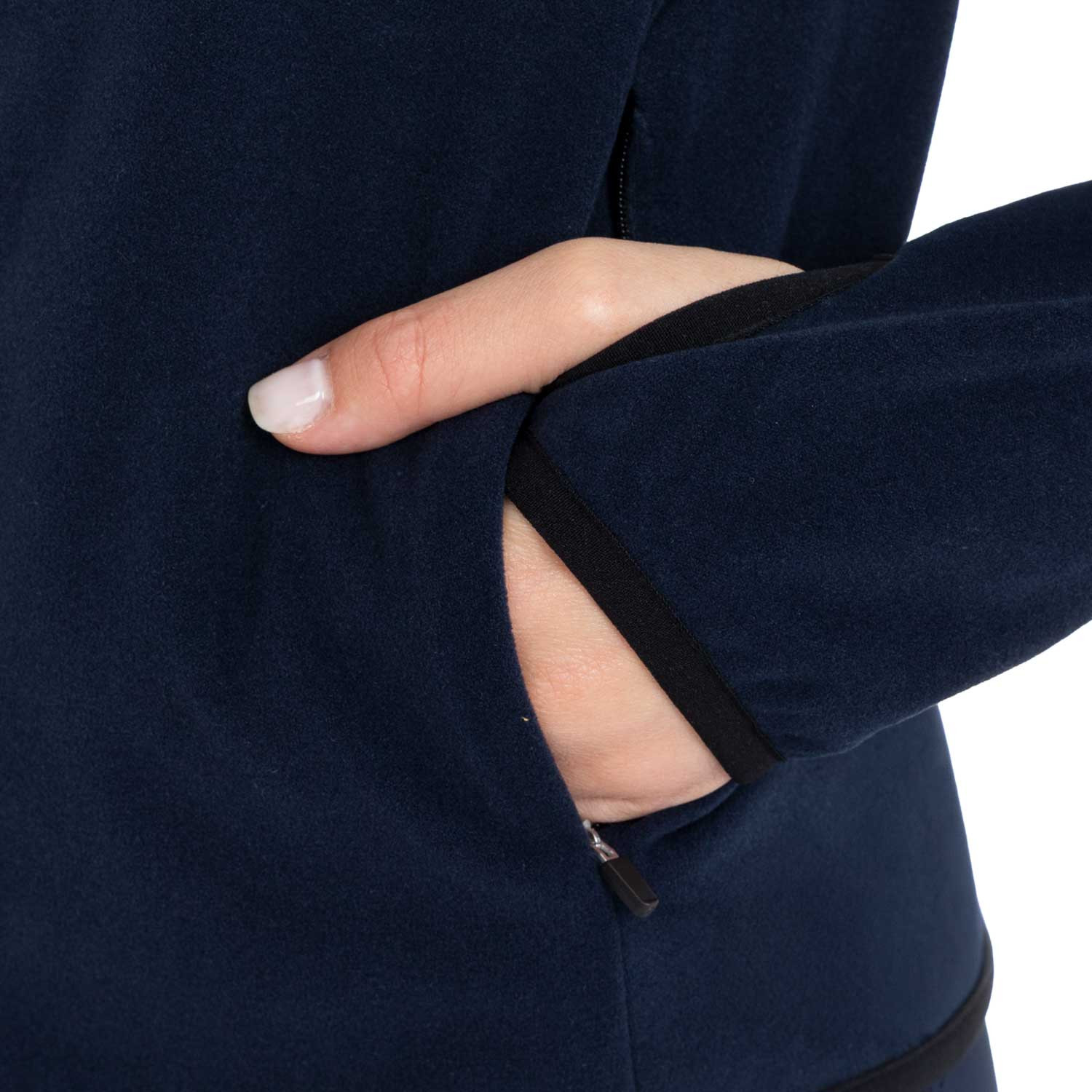 Equestro Fleece zip-up Sweatshirt Navy - 5