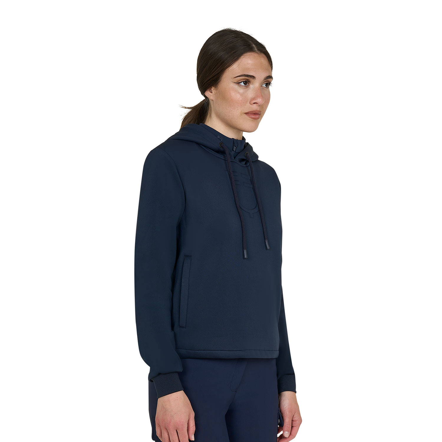 Equestro Cut out Hoodie Navy - 5