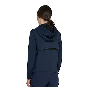 Equestro Cut out Hoodie Navy