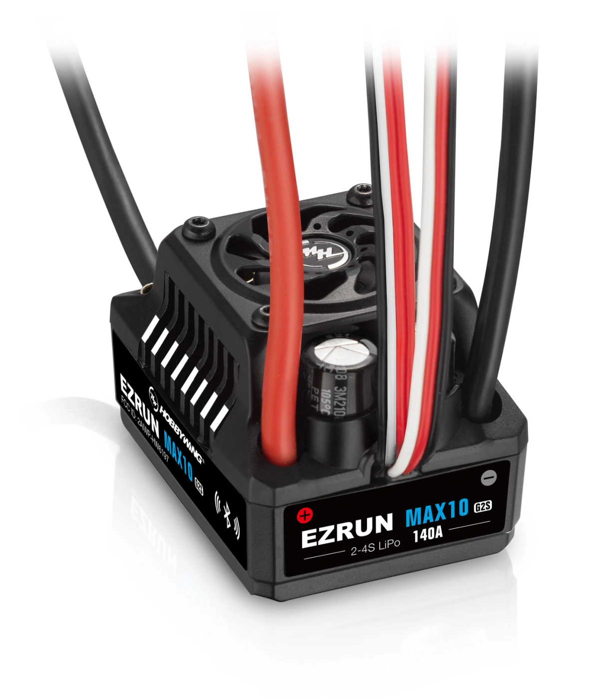 Hobbywing HW30102500 EzRun MAX10 G2S 140A 2-4S Sensor WP Speed Controller 1/10 - 6