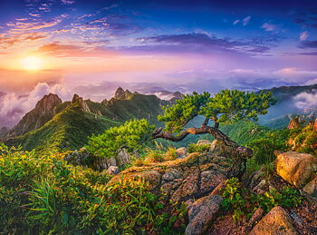 Sunrise In Wolchulsan, South Korea, puslespil med 3000 brikker (C-300747)