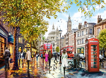 London Afternoon, puslespil med 2000 brikker (C-201051)