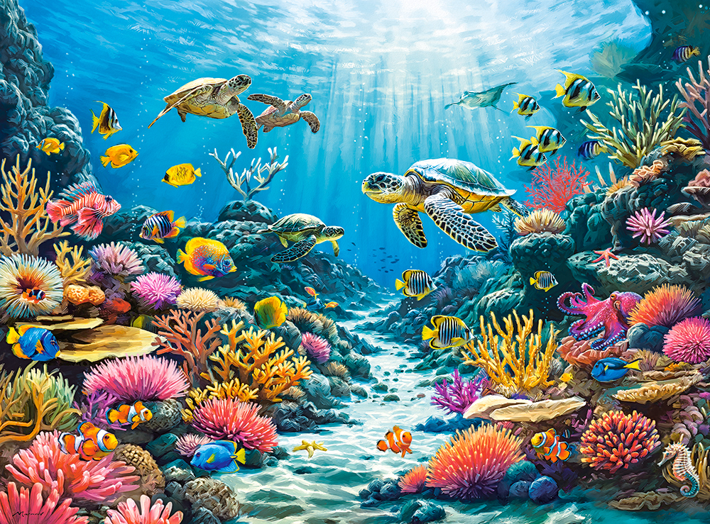 Turtle Reef, puslespil med 2000 brikker (C-201068)