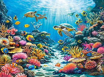 Turtle Reef, puslespil med 2000 brikker (C-201068)