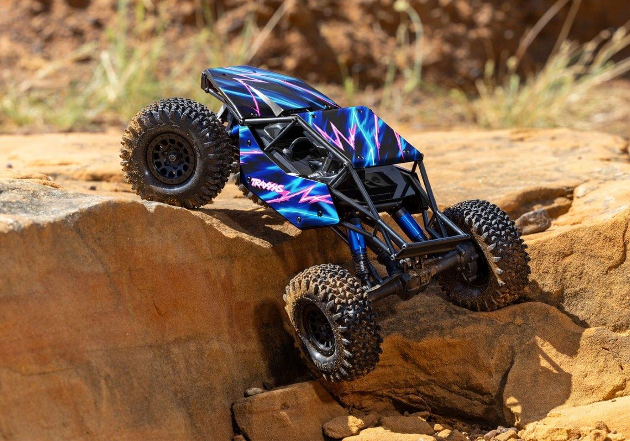 Traxxas TXC-4M 1/18 Extreme Crawler Blå RTR - 3S LiPo/USB Laddare - 5