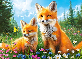 Foxes In The Morning, puslespil med 260 brikker (B-27729)