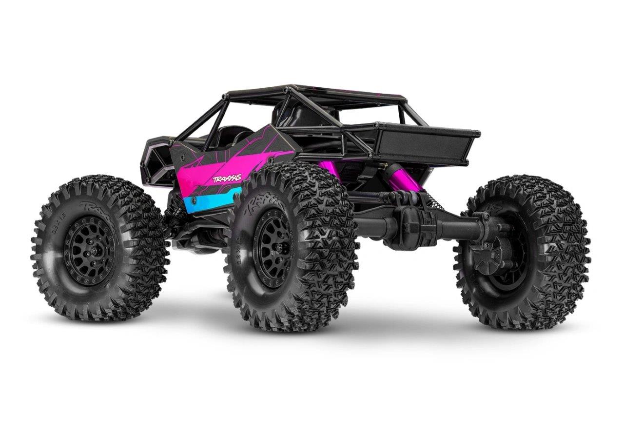 Traxxas TXC-4M 1/18 Extreme Crawler Rosa RTR - 3S LiPo/USB Laddare - 4