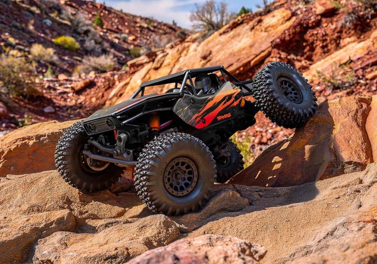 Traxxas TXC-4M 1/18 Extreme Crawler Orange RTR - 3S LiPo/USB Laddare - 5