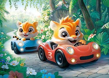 Tiger Tour, 60-bitarspussel (B-066339)