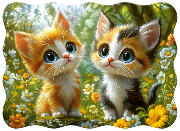 Cute Kittens, puslespil med 30 brikker (B-03884)