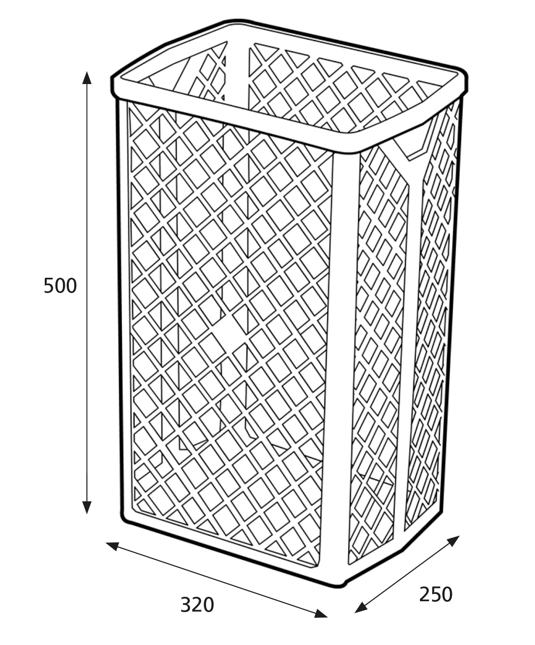 Katrin Papperskorg 40 Liter, Vit - 3