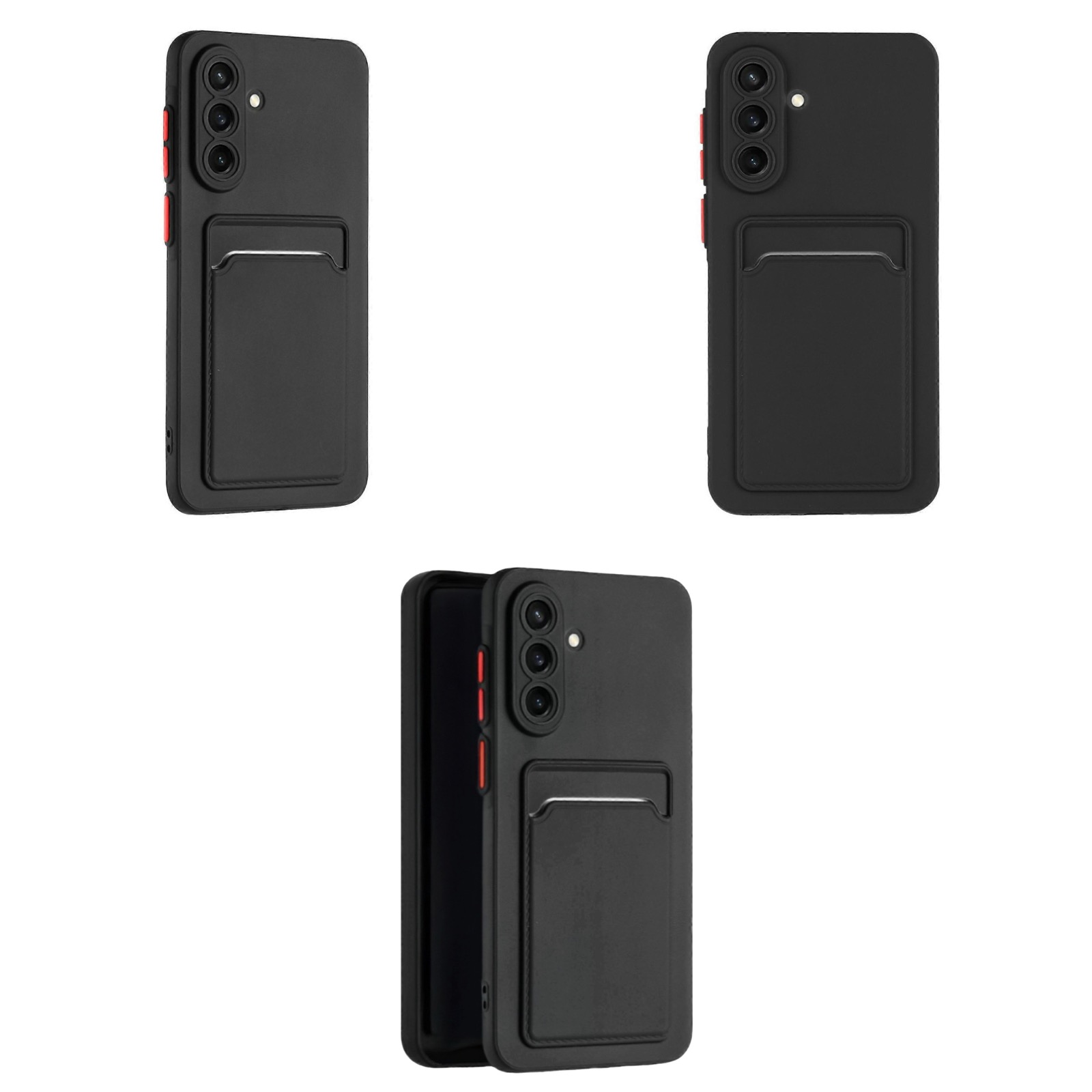 Mobilskal för Samsung Galaxy A37 skal slot svart - 6