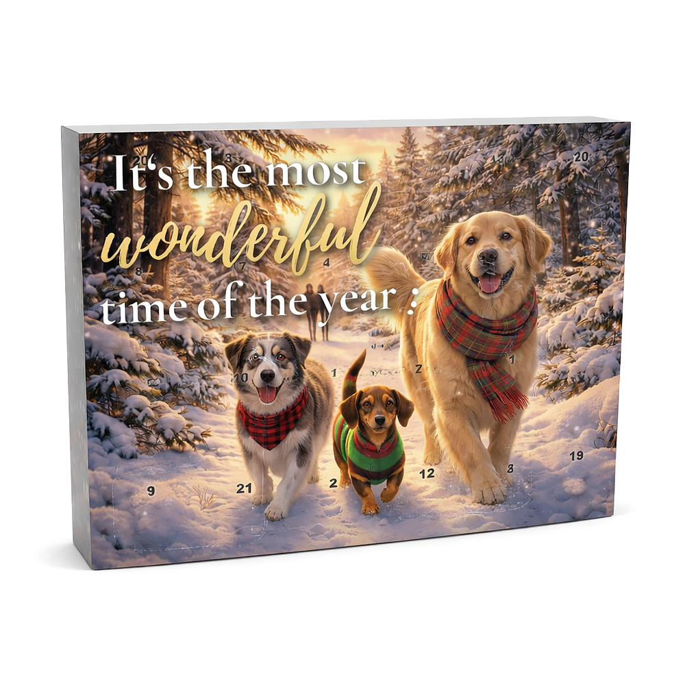 A calendar for your dog to count down to Christmas