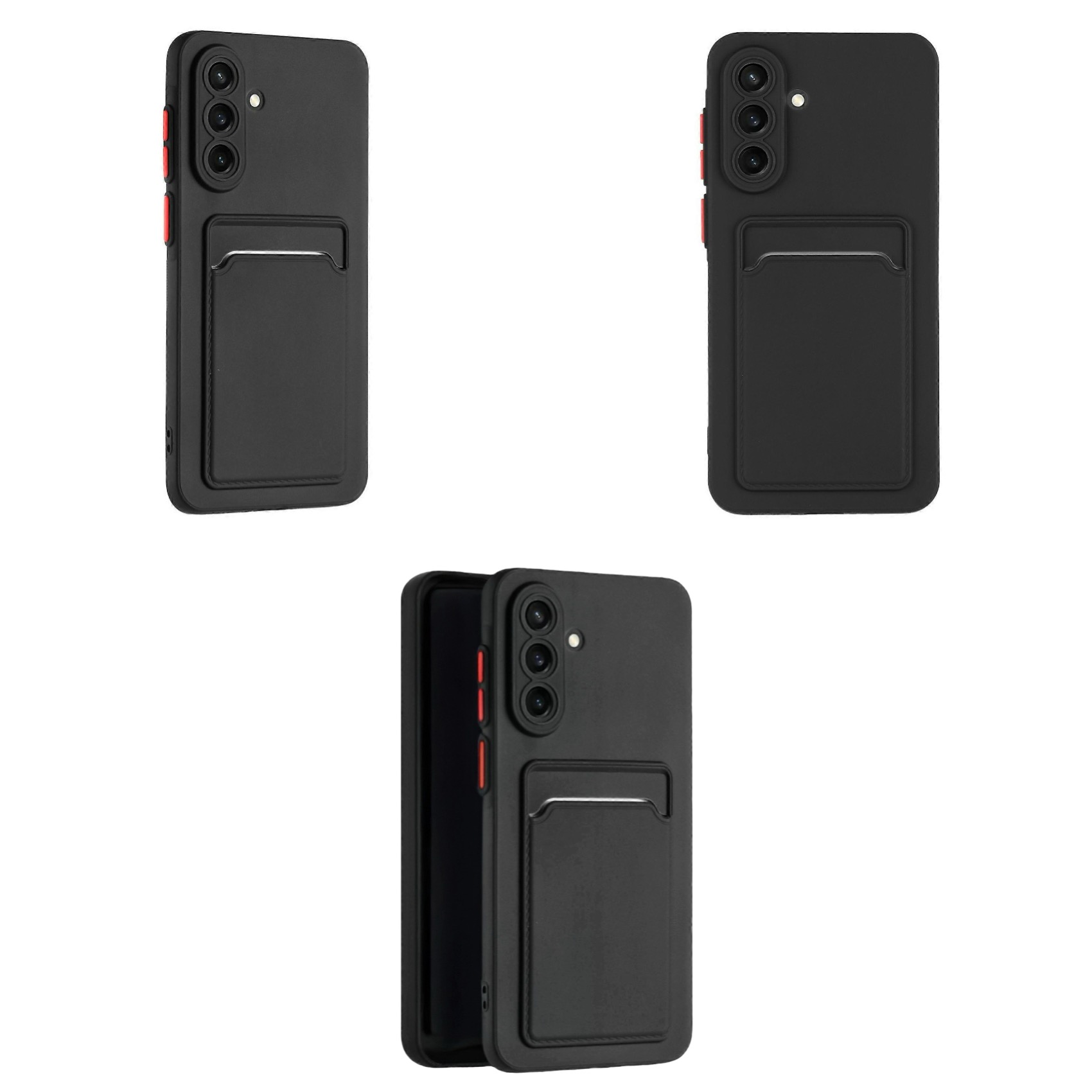 Mobilskal för Samsung Galaxy A57 skal slot svart - 6