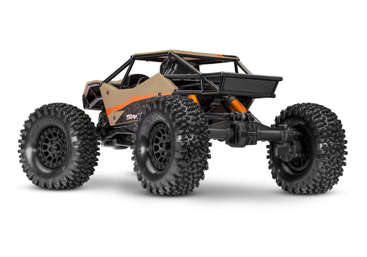 Traxxas TXC-4M 1/18 Extreme Crawler Tan RTR - 3S LiPo/USB Laddare - 4