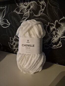 Chenille maxi 12301White Crisp, 100gr, Järbo