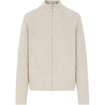 GRGotfred LS Zip Brush Knit Sand