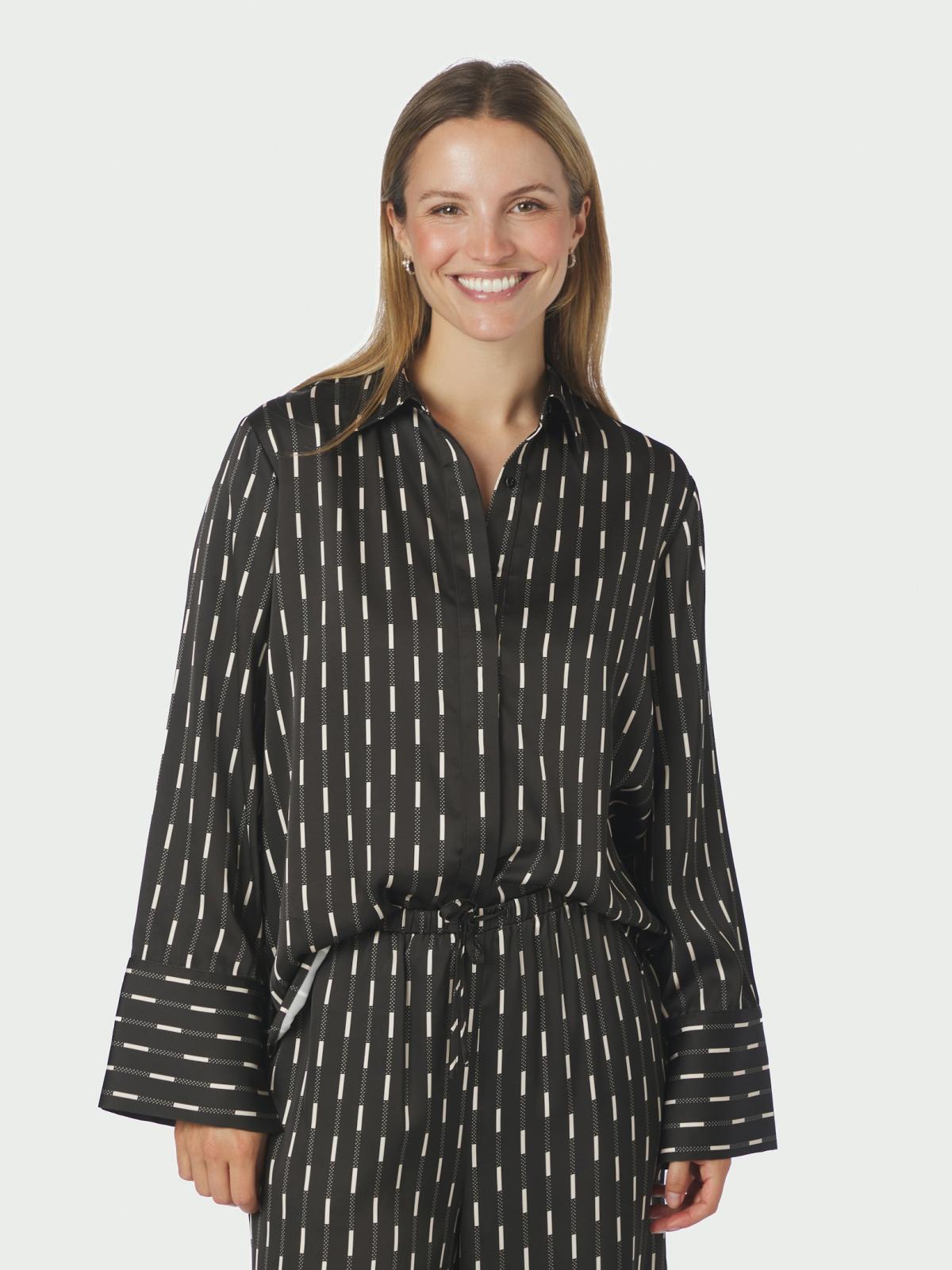 Neo Noir Mistan Print Shirt, Dark Brown - 3