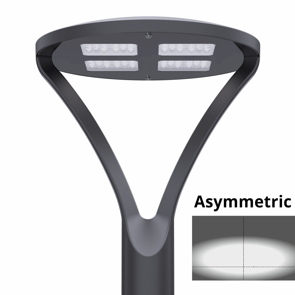 Parkarmatur LED - inställbar färgtemperatur och effekt 30 till 60W - HERMOSO