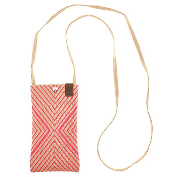 Mobilväska Zebra beige/rosa