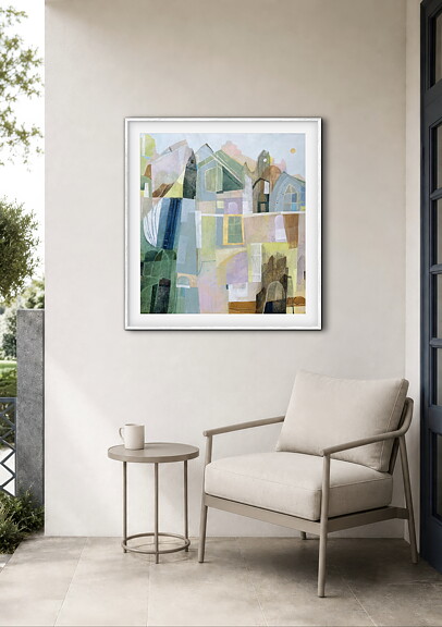 "Italy, Italian hillside”, AKRYLTAVLA MÅLAD AV MARIA C BERNHARDSSON/ MC, ORGINAL
