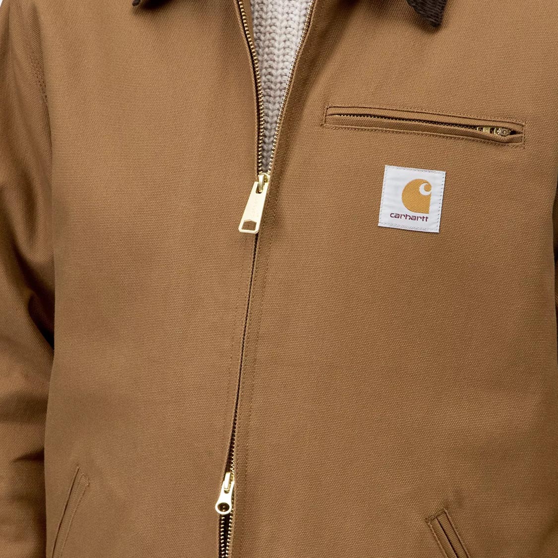 Carhartt WIP - Detroit Jacket (Winter) Hamiltown Brown/Tobacco Rigid - 4