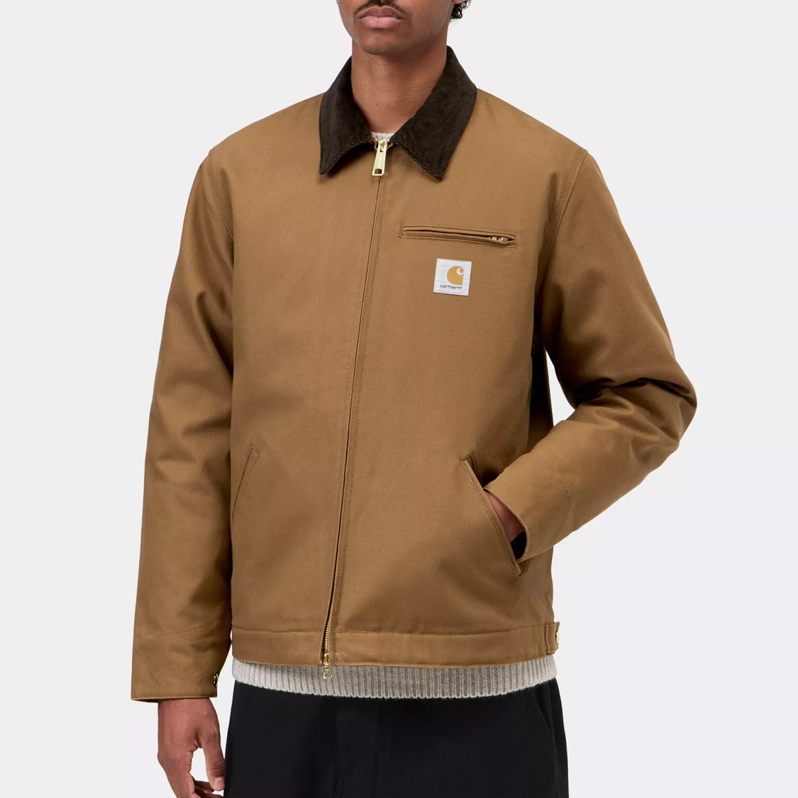 Carhartt WIP - Detroit Jacket (Winter) Hamiltown Brown/Tobacco Rigid - 2