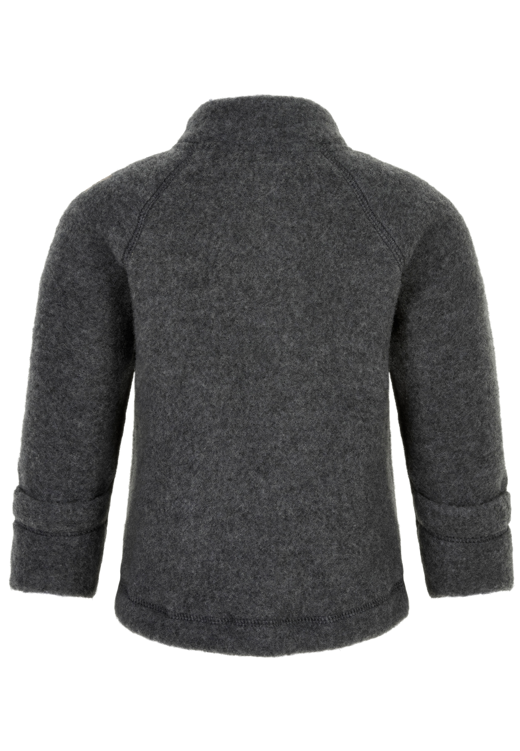 Wool Baby Jacket Anthracite Melange - 2