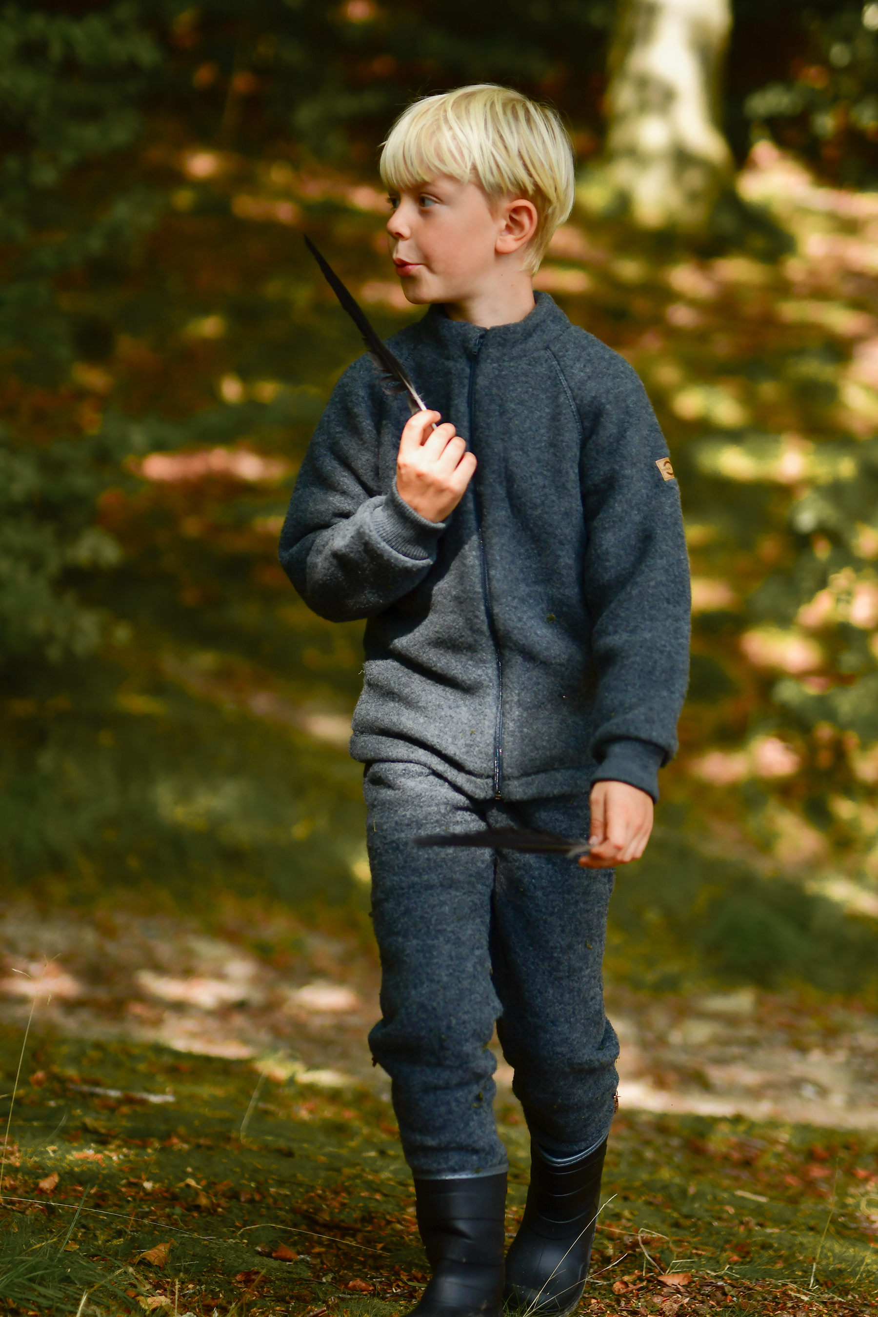 Wool Pants Anthracite Melange - 5