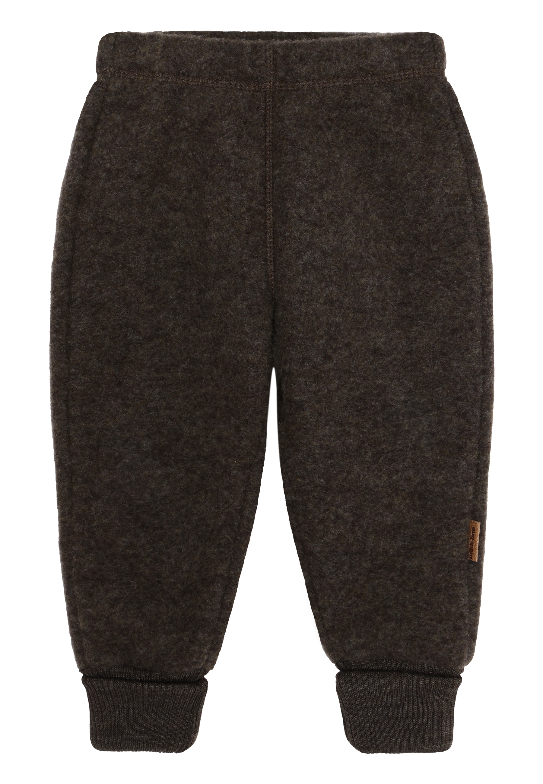 Wool Pants Dark Brown Melange