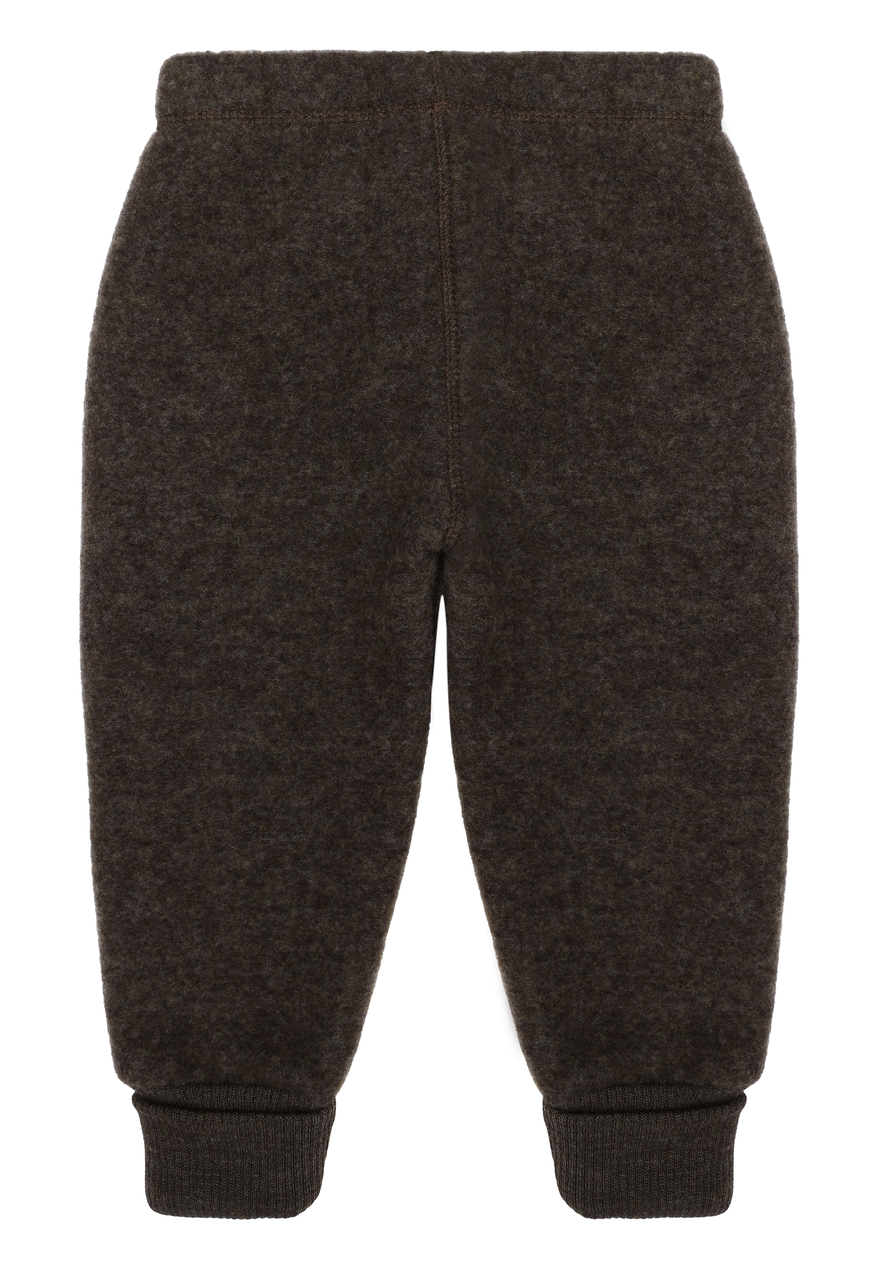 Wool Pants Dark Brown Melange - 2