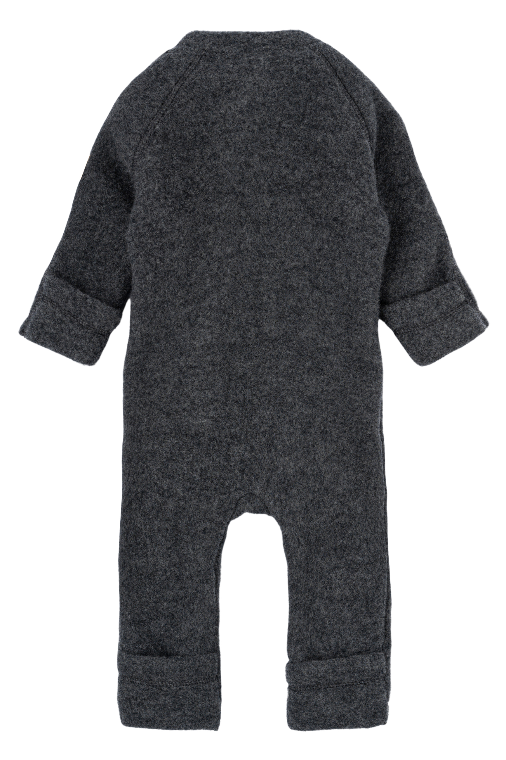 Wool Baby Suit Anthracite Melange - 3