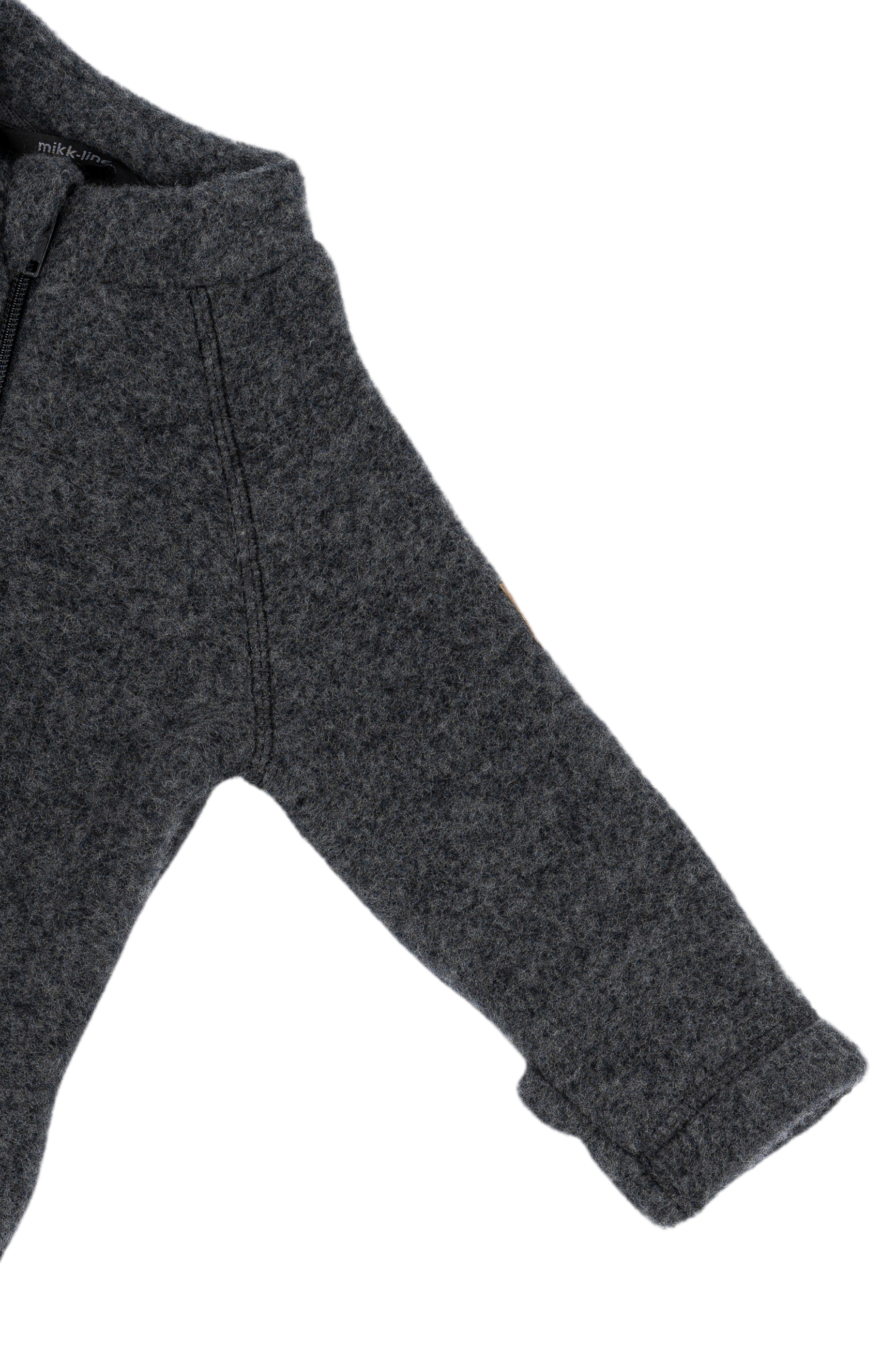 Wool Baby Suit Anthracite Melange - 4