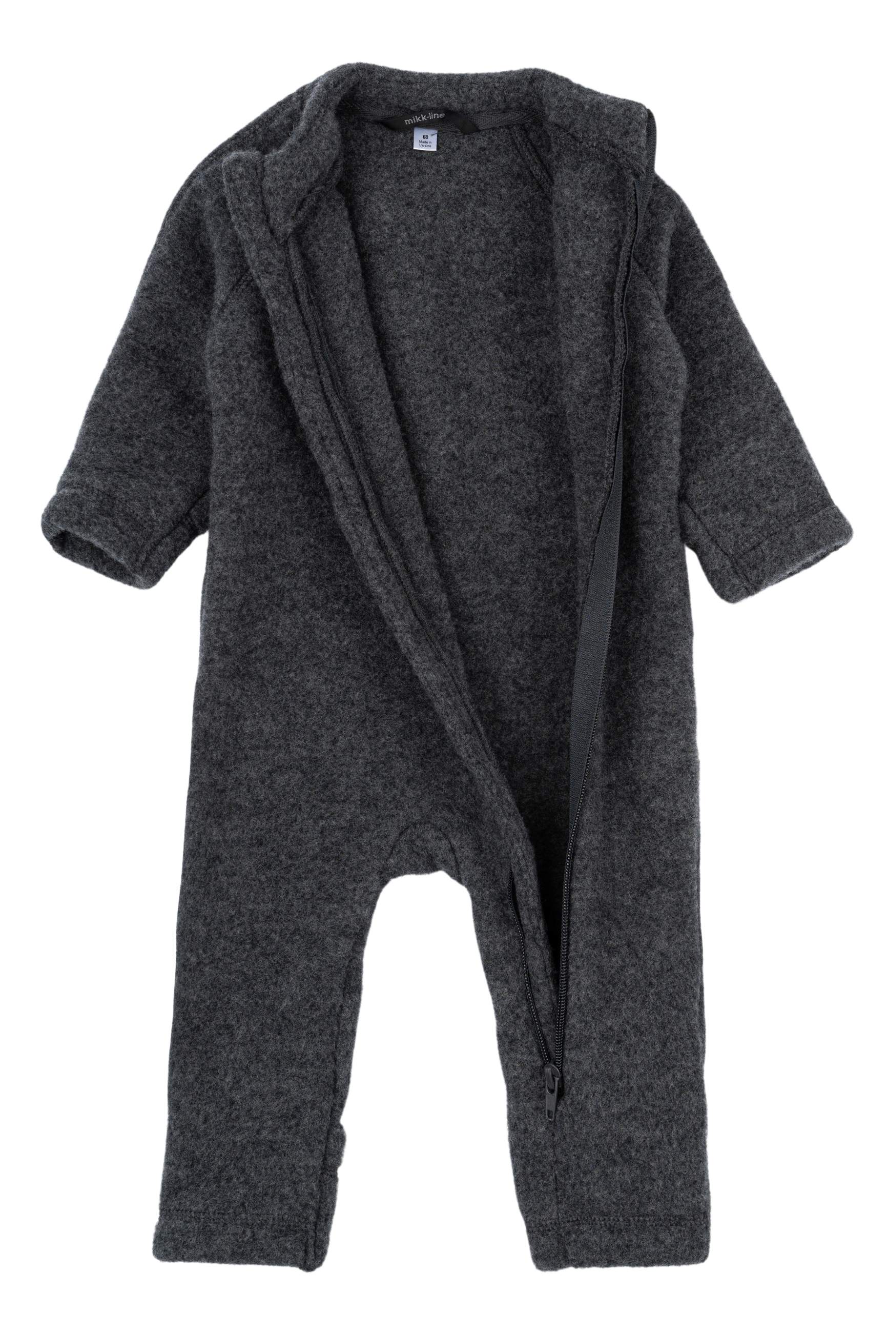 Wool Baby Suit Anthracite Melange - 2