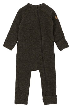 Wool Baby Suit Dark Brown Melange