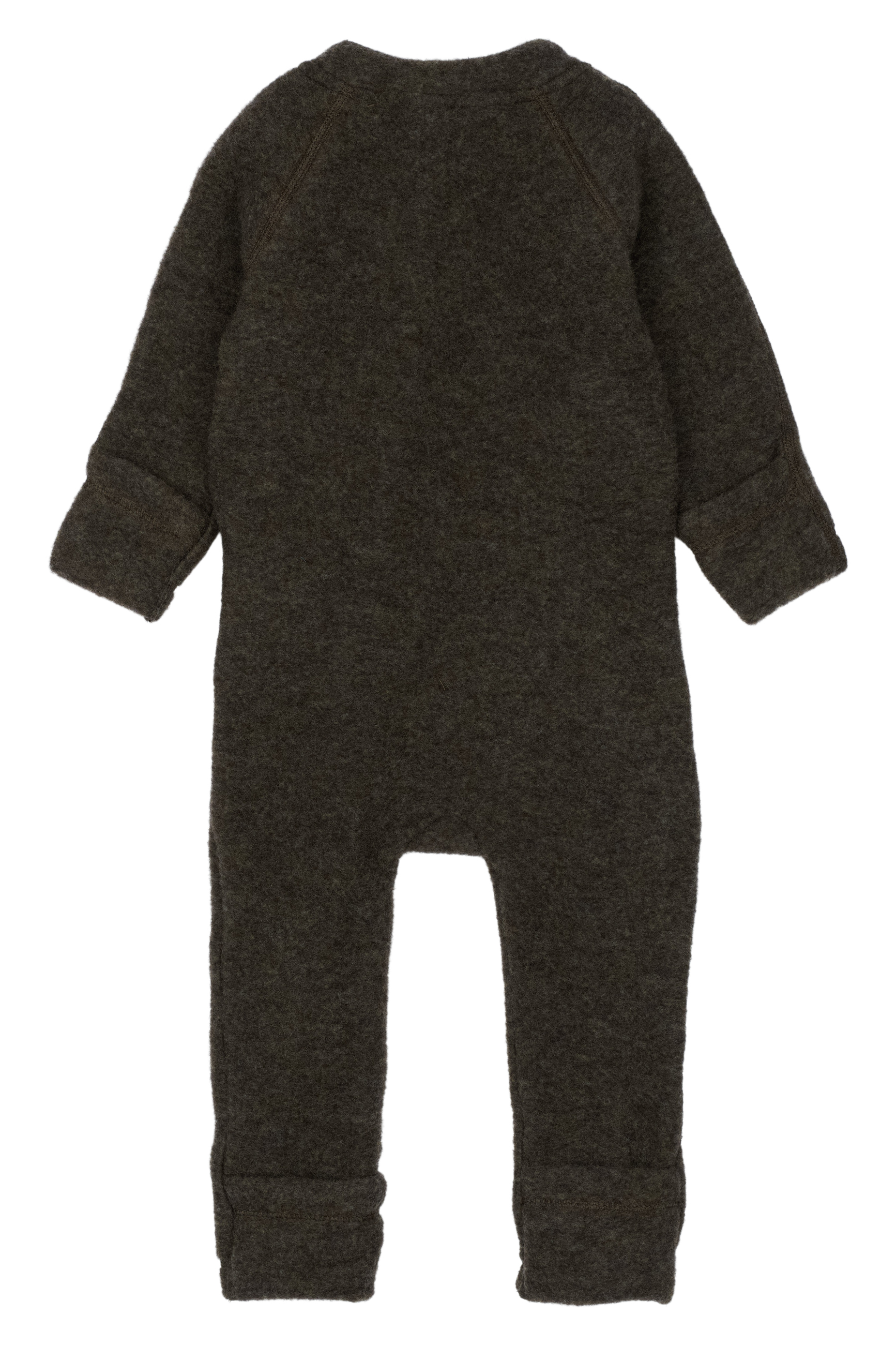 Wool Baby Suit Dark Brown Melange - 2