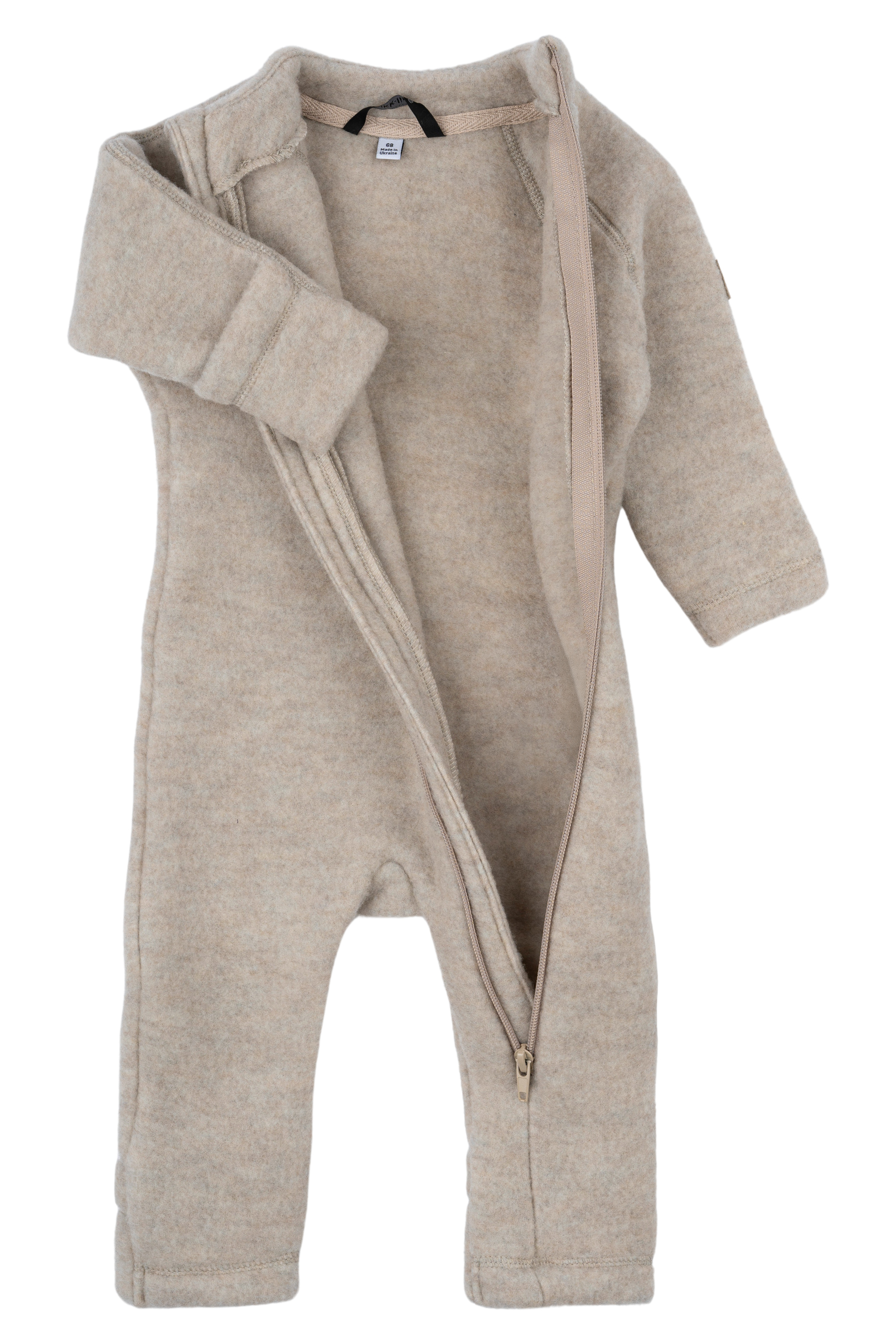 Wool Baby Suit Melange Offwhite - 2