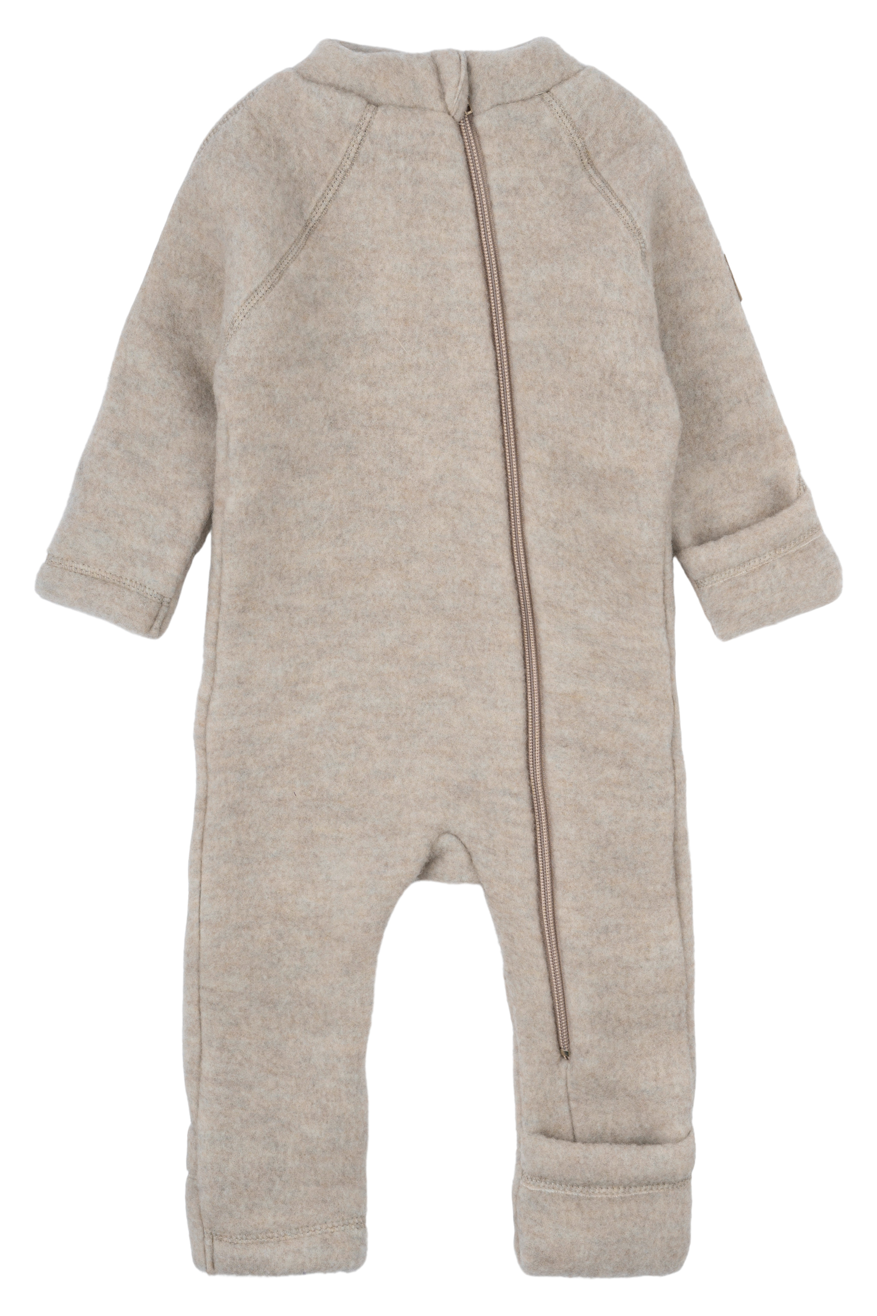 Wool Baby Suit Melange Offwhite