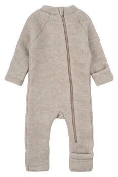 Wool Baby Suit Melange Offwhite