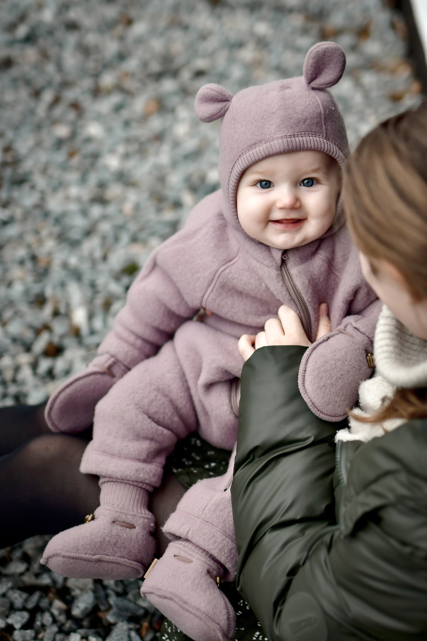 Wool Baby Suit Twilight Mauve - 5