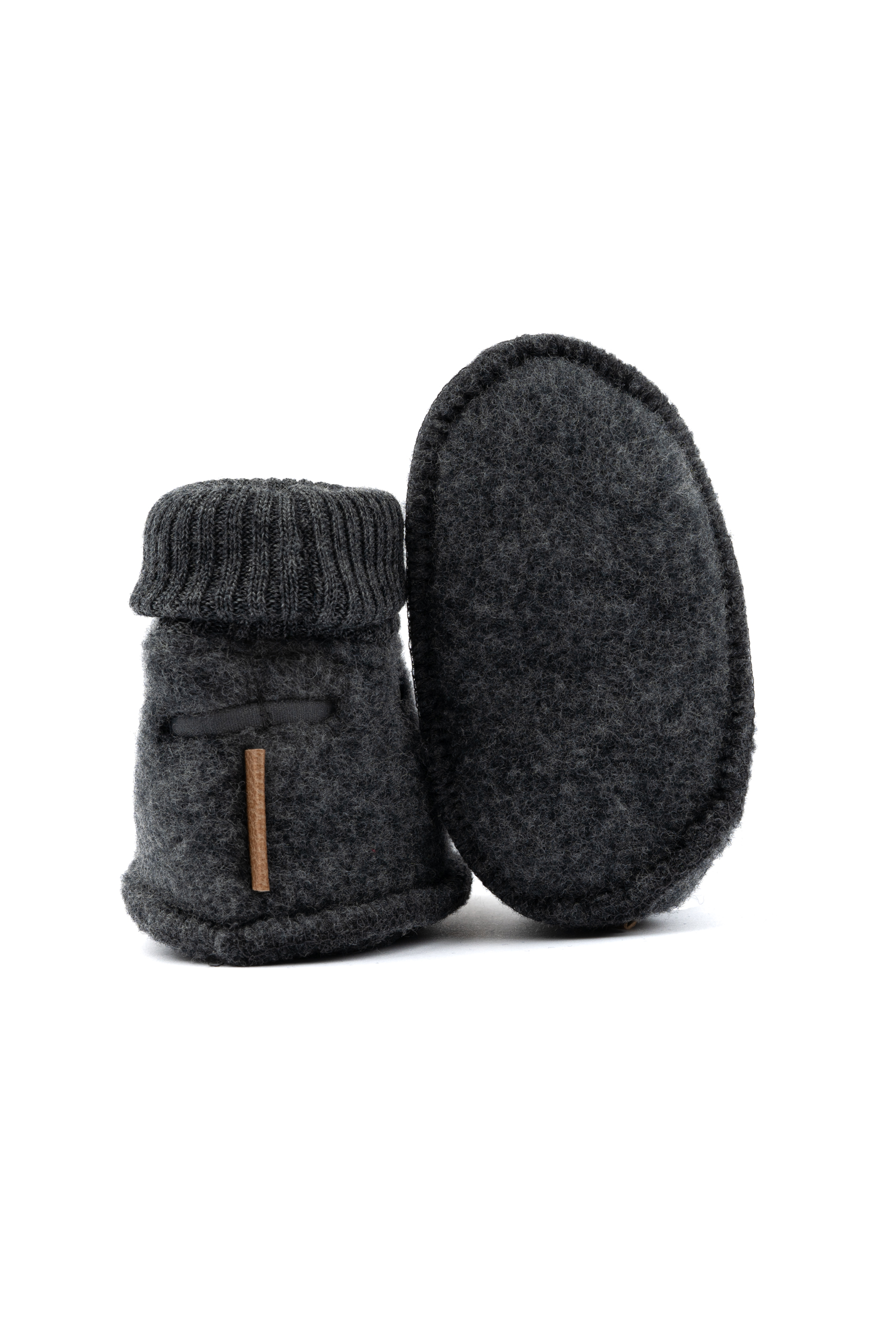 Wool Footies Anthracite Melange - 2