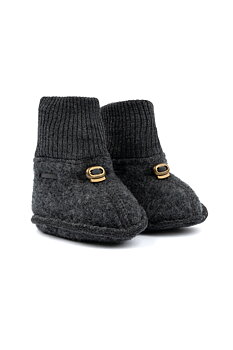 Wool Footies Anthracite Melange