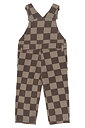 TNSTVondell Denim Dungarees Taupe Gray Check TN