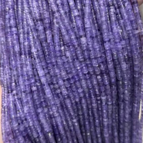 Ametist Heishi 4x2 mm ädelstenar
